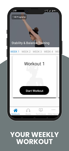 Screenshot of Stability and Balance Training