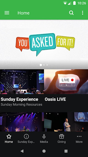 Android application Oasis Church Bradenton screenshort