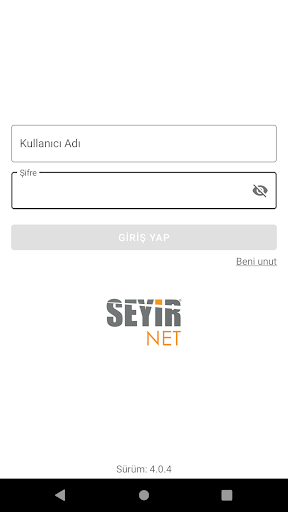 Android application Seyir Net screenshort