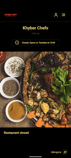 Android application Khyber Chefs Wolverton screenshort
