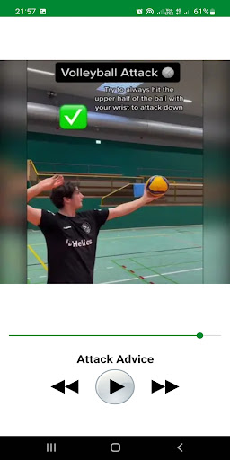Volleyball Training Tutorial Screen 3
