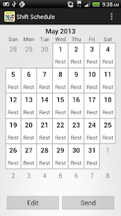 Shift Calendar (since 2013) Screenshot
