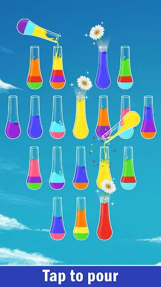 Water Color - Sorting Games - Screenshot 2