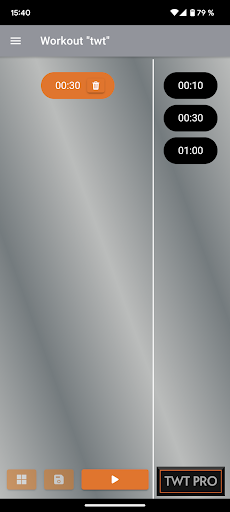 Android application Tabata Workout Timer screenshort