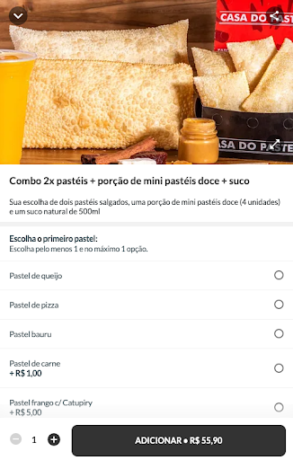 Casa Do Pastel Delivery Screen 3