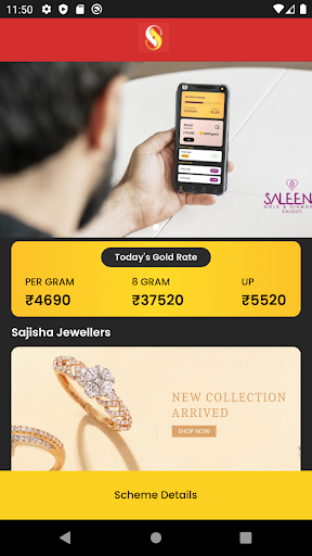 Android application Sajisha Gold And Diamonds screenshort