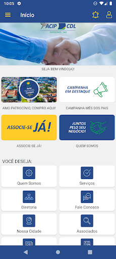 Android application ACIP CDL Patrocínio screenshort