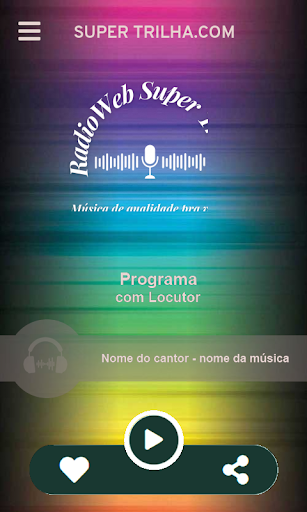 Android application Super Trilha.com screenshort