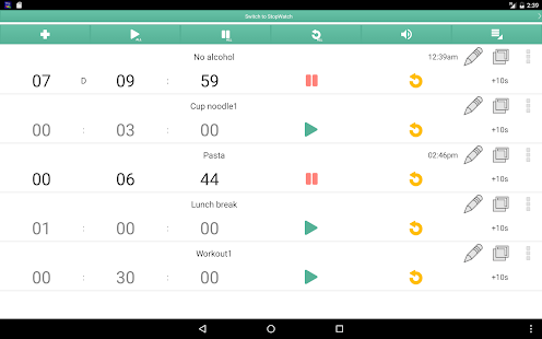 Multi Timer Capture d'écran