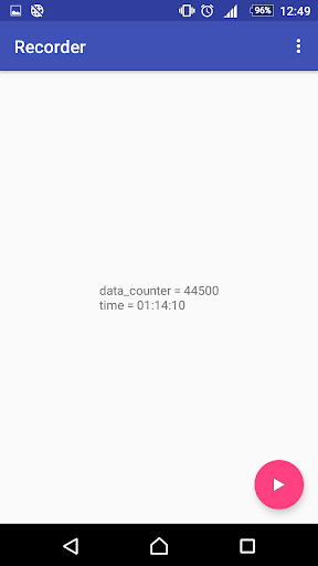 Motion Test App Screen 2