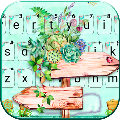 Dainty Floral Garden Keyboard Theme