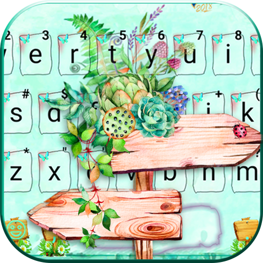 Dainty Floral Garden Keyboard