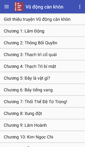 Android application Vu dong can khon - tien hiep screenshort