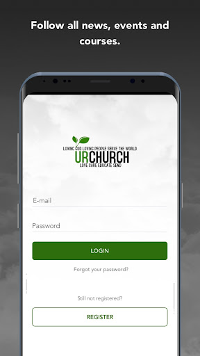 Android application URCHURCHLIFE screenshort
