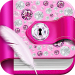 Cover Image of Télécharger Diamond Diary With Lock 1.4 APK