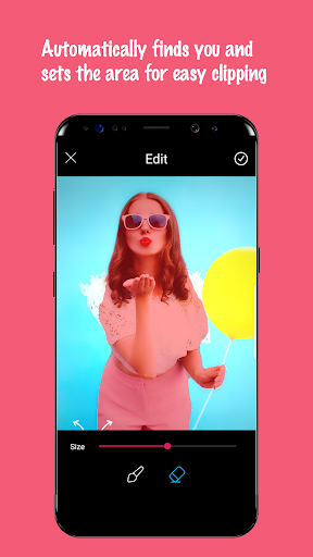 Android application Sticker Builder- Background Re screenshort