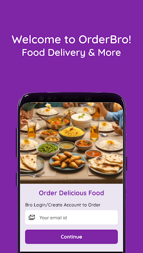 Android application OrderBro screenshort