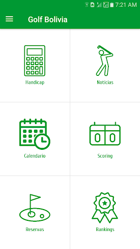 Android application Bolivia Golf Federation screenshort