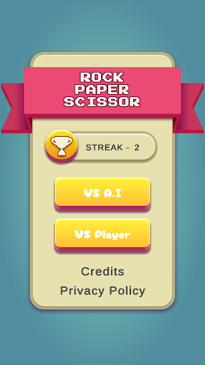 Android application Hand Game : Rock Paper Scissor screenshort