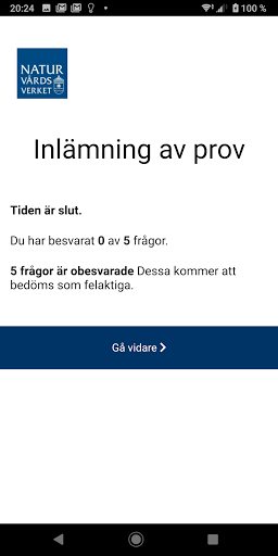 Teoriprov för jägarexamen Screen 2