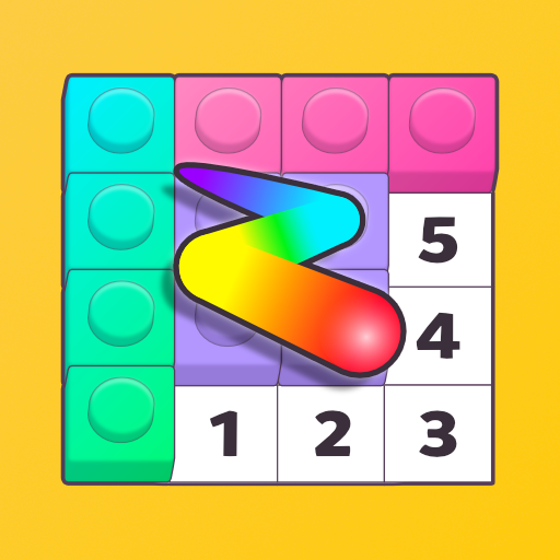 Pixel Art - Coloring by number logo