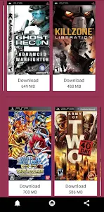 PSP Games Files Downloader