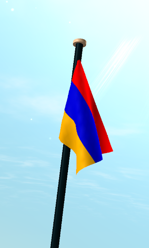 Armenia Flag 3D Live Wallpaper Screen 3