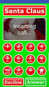 Captura de Pantalla 4 Call Santa Simulated Voicemail android