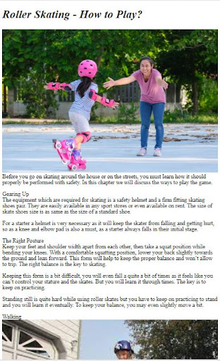 Android application How to Do Roller Skating screenshort
