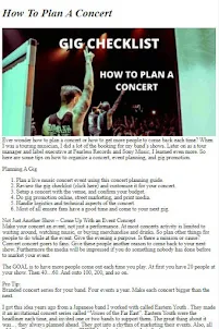 Как организовать концерт