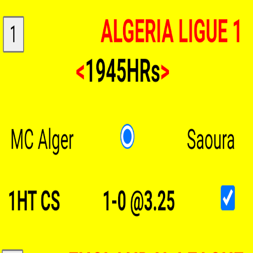 ONLY FIXED HALFTIME CORRECT SCORES