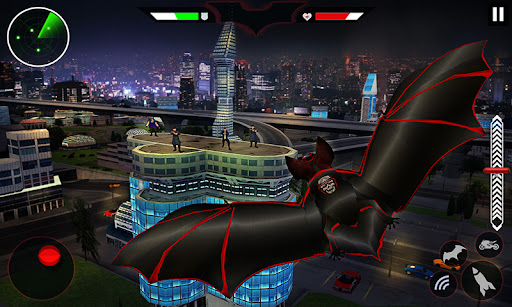 Flying Bat Robot Bike Game screenshots 1