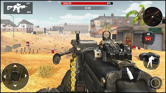 ألعاب مدفع رشاش: العاب 3d حرب- العاب قتال حقيقية 2