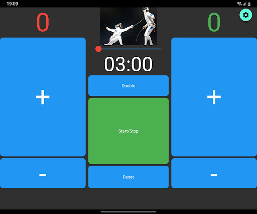 Android application Fencing Scorer with Video screenshort