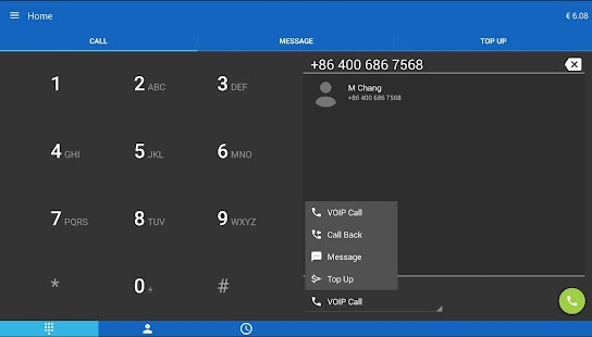 MobileVOIP Дешевые звонки Screenshot