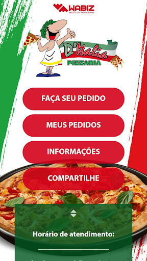 Android application Pizzaria D'Itália screenshort