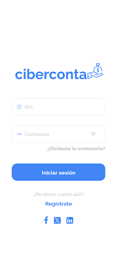 Android application Ciberconta screenshort