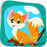 App Fox Kids Coloring Game icon