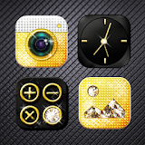 Gold & Diamond Atom Theme icon