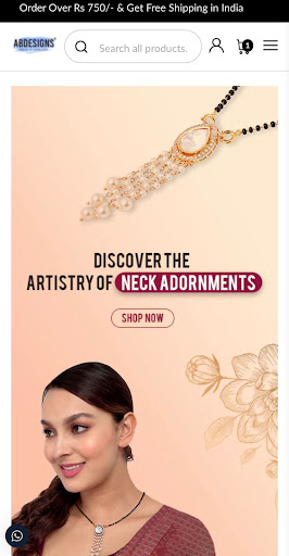 Android application Abdesigns Jewellery screenshort