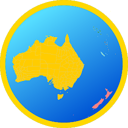 Icon image Australia and Oceania map