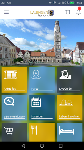 Android application Lauingen screenshort