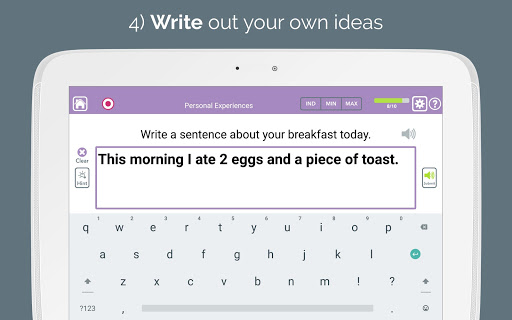 Screenshot of Advanced Writing Therapy