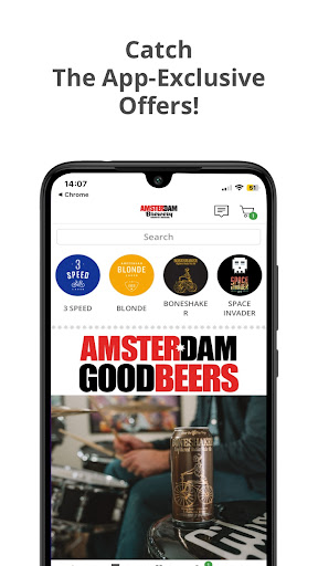 Android application Amsterdam Brewery Shop screenshort
