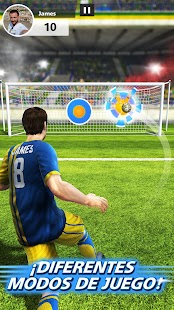 ضربة كرة القدم: لقطة شاشة لكرة القدم على الإنترنت