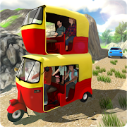 Double Tuk Tuk Auto Rickshaw Driving Simulator 3d