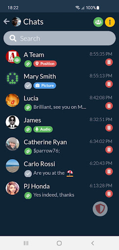 Android application TopSecret Chat - OTR Messenger screenshort