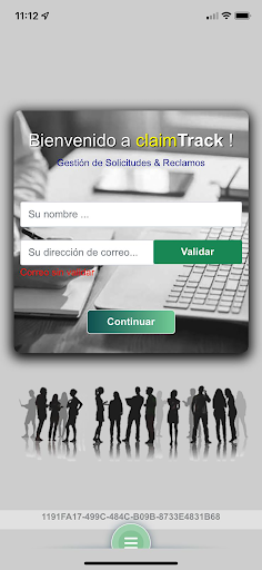 Android application weInteract | claimTrack screenshort