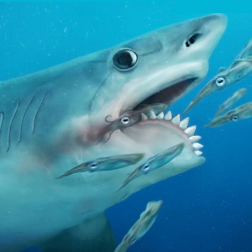 Talking Helicoprion logo
