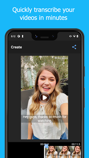 Screenshot of MixCaptions Add Text, Subtitle